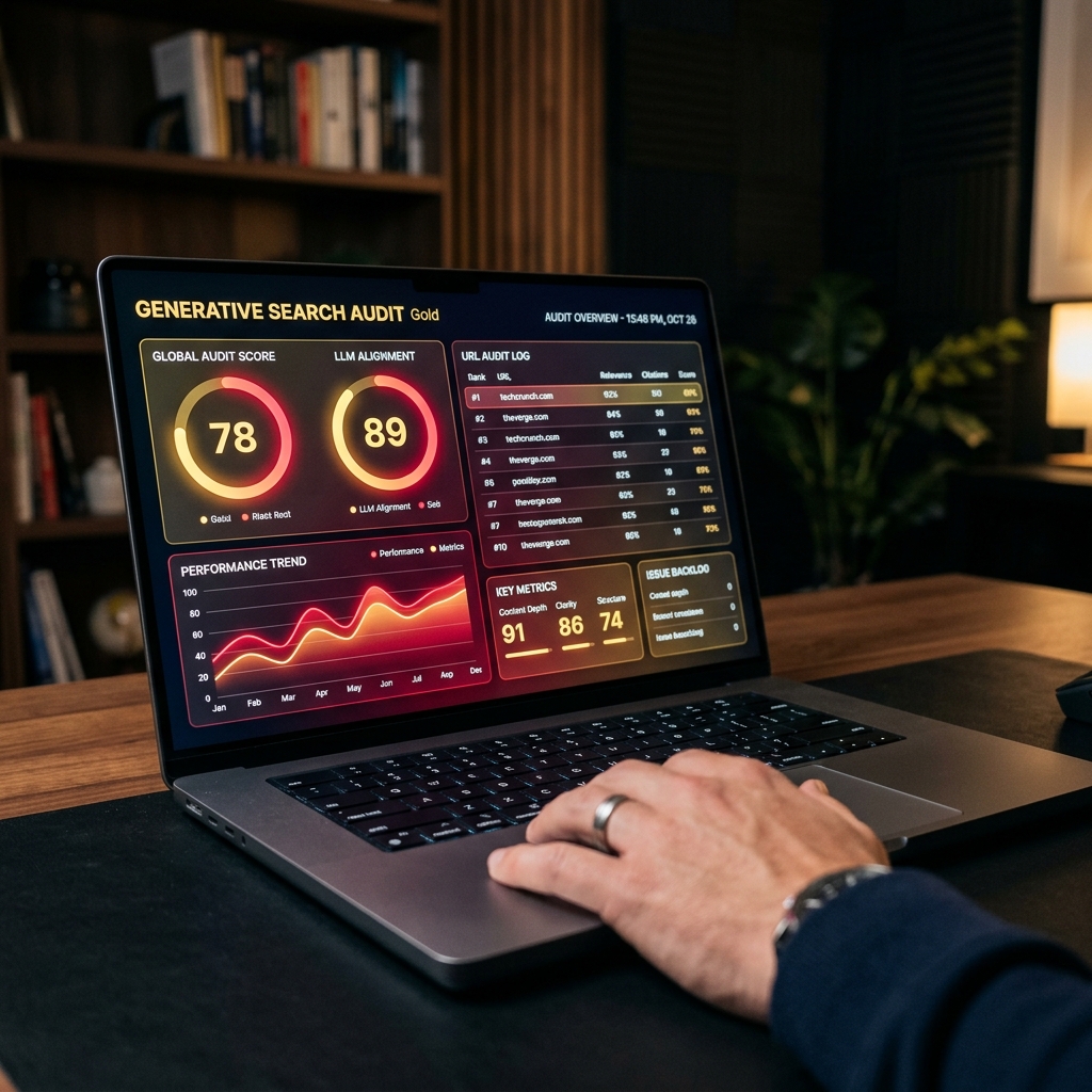 AI audit dashboard results